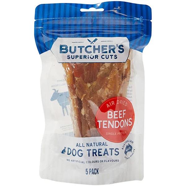 Butcher's Superior Cuts Beef Tendon Small Dog Treat 5 Pack