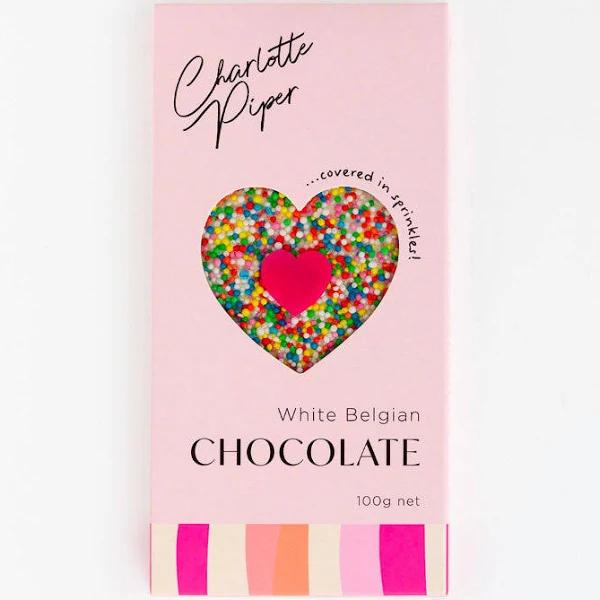 Charlotte Piper Belgian White Chocolate Sprinkle 100g Block