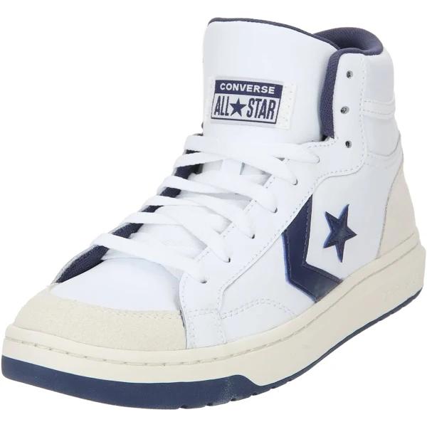 Converse Pro Blaze V2 Sneakers in White and Blue