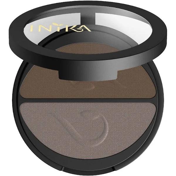 Inika Pressed Mineral Eye Shadow Duo - Choc Coffee