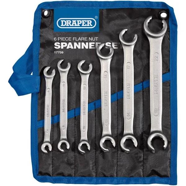 Draper 17759 Flare Nut Spanner Set (6 Piece)