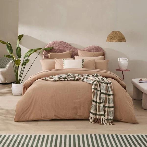 Adairs Talia Hazelnut Quilt Cover Set + Separates - Single