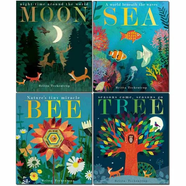 Patricia Hegarty 4 Books Collection Set Moon, Sea, Bee, Tree