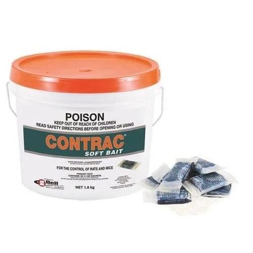 Contrac Soft Bait 0.05g Per kg Bromadiolone 1.8kg or 7.25kg | Buy Online 7.25kg