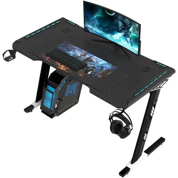 EKKIO RGB Gaming Desk Z Shape Black 120cm