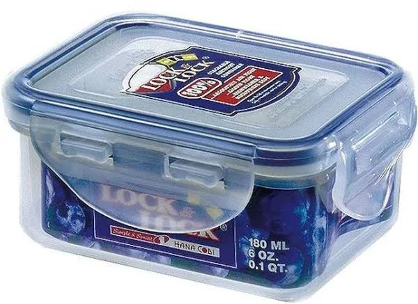 Lock & Lock Rectangular Short Food Container 180ml