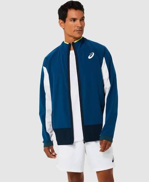 ASICS Men's Match Jacket - Mako Blue/Brilliant White XL