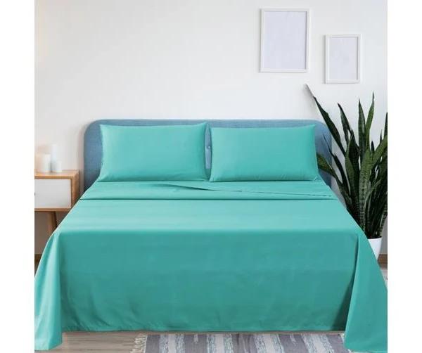 Linenova Luxury Comfort Bed Sheets 3 Pcs All Size for Choice (Teal,Single)