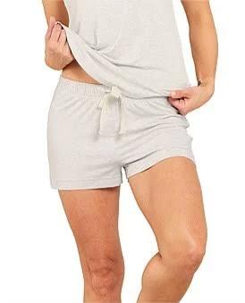 David Jones Boody Goodnight Sleep Shorts in Heather Grey, Size XS