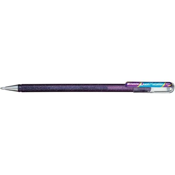 Pentel Hybrid Dual Metallic K110 Gel Pen Violet