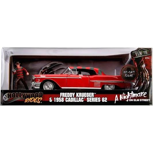 A Nightmare On Elm Street - 1958 Cadillac Series 62 1:24 With Figure Hollywood Ride