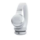 JBL Live 460nc Noise Cancelling Wireless On-Ear Headphones - White