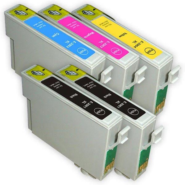 Compatible 5 x XP200 Epson Expression Home XP-200 Ink Cartridge Combo [2BK,1C,1M,1Y]