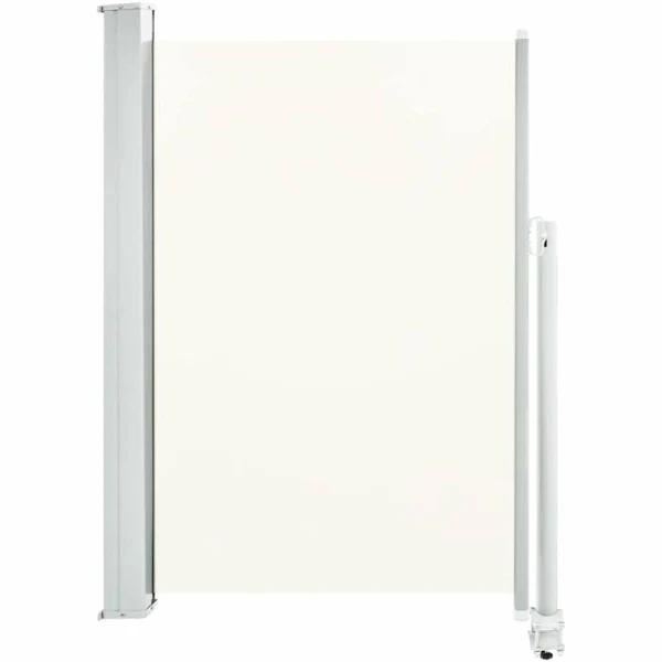 vidaXL - Patio Retractable Side Awning - Cream - 120 x 300 cm