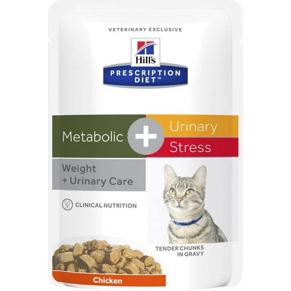 Hill's Prescription Diet Metabolic & Urinary Stress Pouches Wet Cat Food - 85g