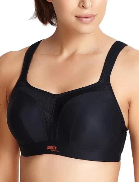 Panache Underwire Sports Bra (5021),36B,Black