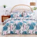 Dreamaker 100% Cotton Sateen Quilt Cover Set Nature Print | King