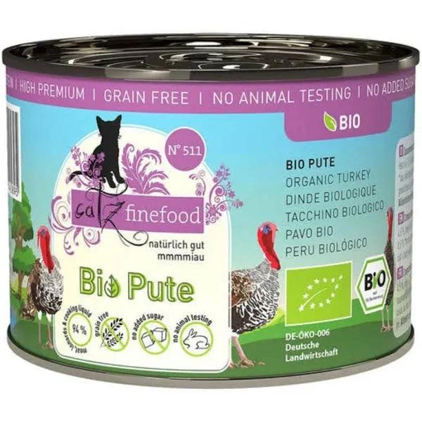 Catz Finefood Bio No.511 – Wet Cat Food Organic Turkey