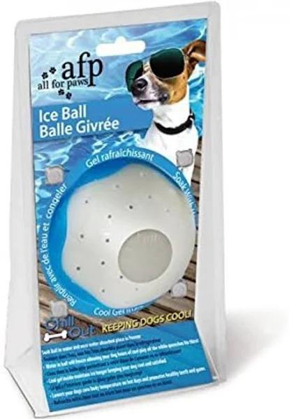 Chill Out Ice Dog Ball - 7cm White (All For Paws)