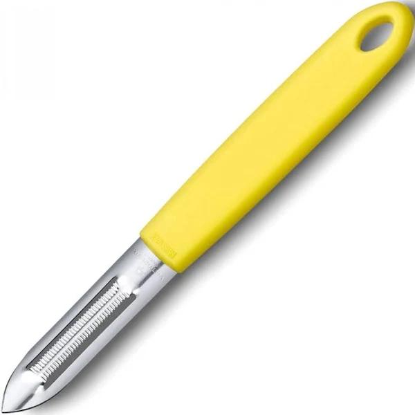 Victorinox Potato Peeler, Serrated Double Edge, Yellow 7.6077.8