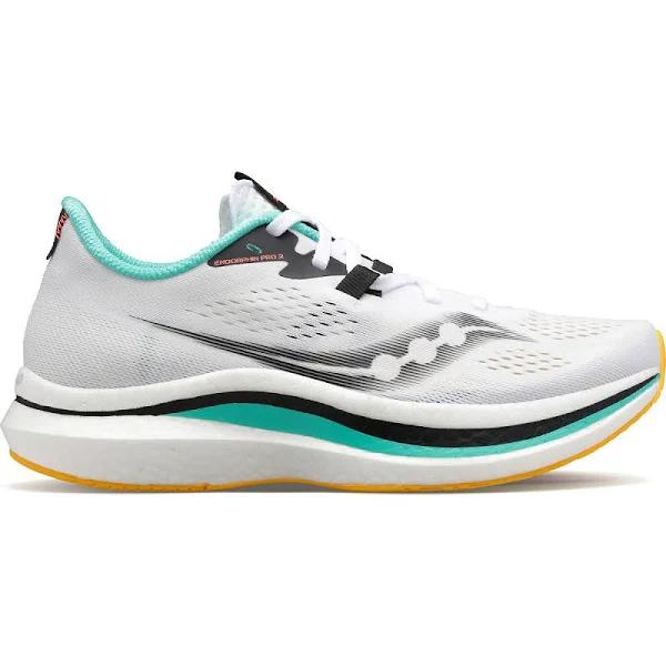 Saucony Endorphin Pro 2 Running Shoes White Grey Blue Women - 44.5