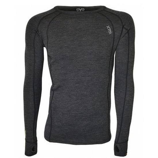 XTM Merino Mens Wool Thermal Top - Black | Thermals