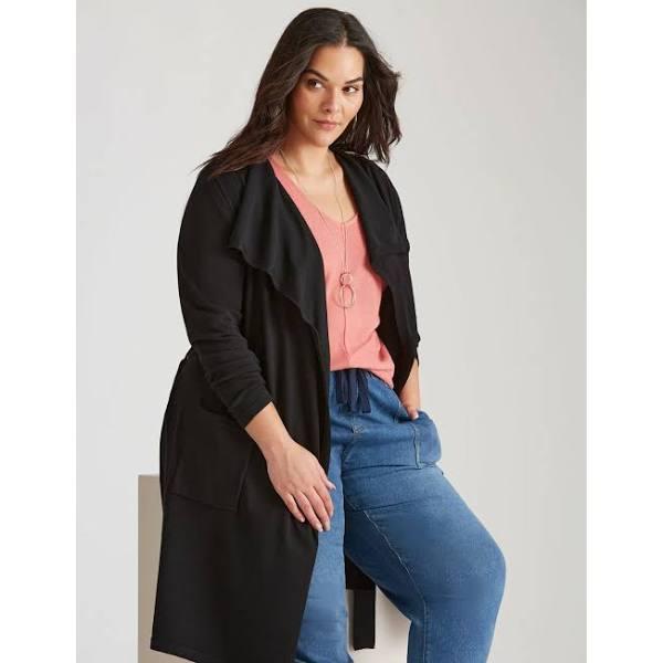 Autograph - Plus Size - Womens Coat - Knitwear Button Front Coatigan