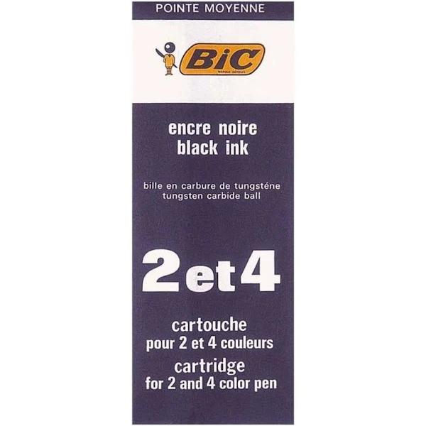 Bic 2 and 4 Colour Ballpoint Pen Refill - Black