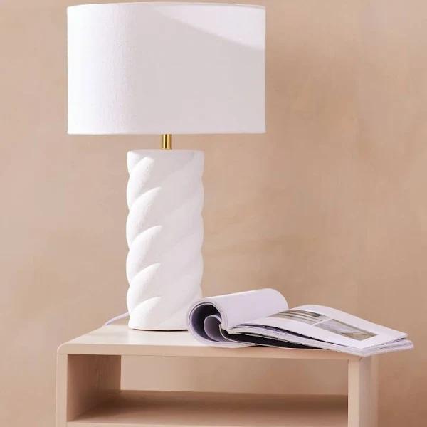 Adairs Sienna White Table Light