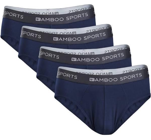 Bamboo Sports B Mens No Fly Bamboo Underwear Briefs- Super Soft & Comfortable Fit