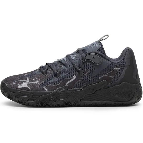 MB.03 Lo Team Unisex Basketball Shoes in Black/Strong Gray, Size 8.5, Synthetic by Puma