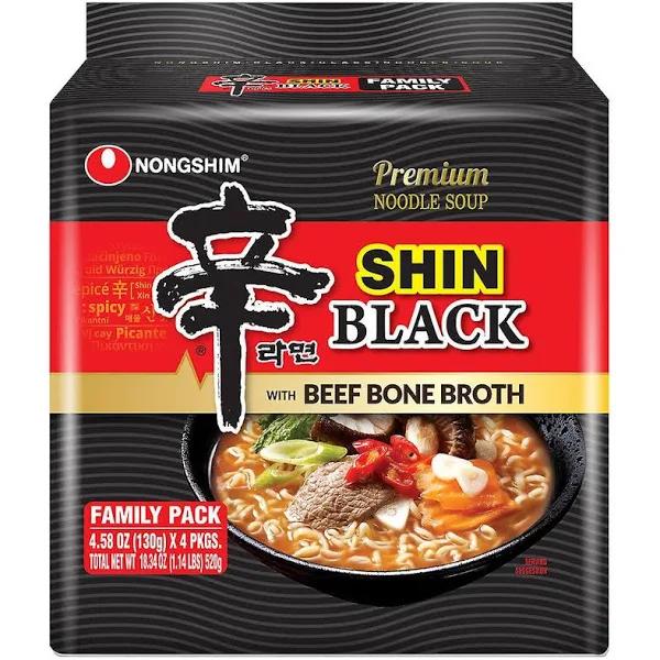 Nongshim Shin Black Noodle Soup [family Pack]