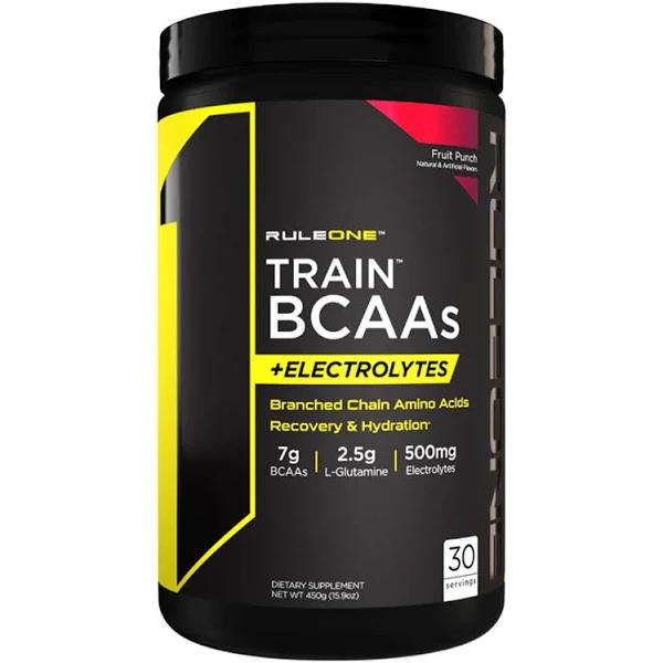 Rule 1 R1 Train BCAAs - 30 Serves - Fruit Punch