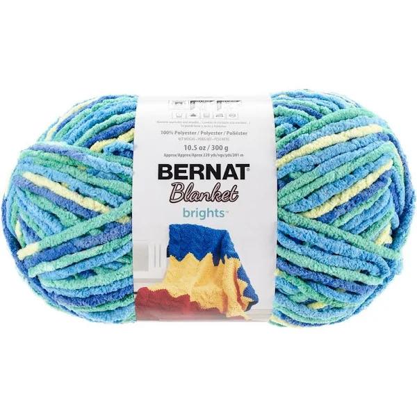 Bernat Blanket Brights Big Ball Yarn-Surf Variegated