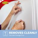 Command Clear Hooks Adhesive 17092CLR With Clear Strips, Small, (15723), 2 Hooks