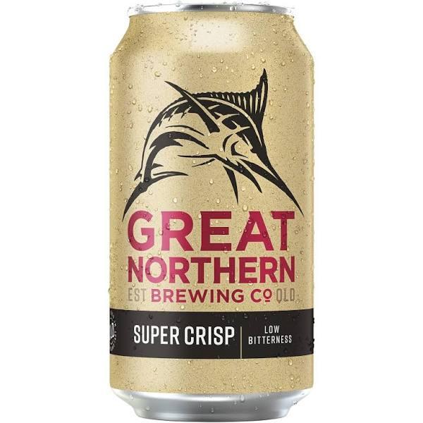 Great Northern Brewing Beer Super Crisp Lager 24 x 375ml Cans