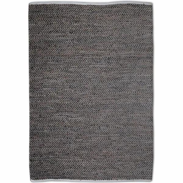 Rug Republic 160 x 230cm Stables Charcoal Jute/Leather Rug