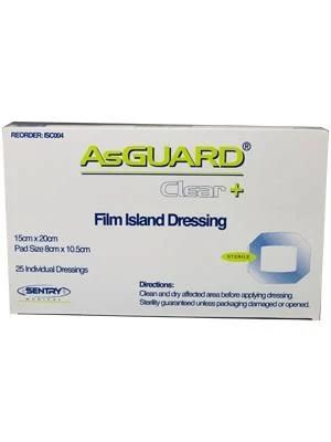 Asguard Clear Film Island Dressing | Code 1 Healthcare 15cm x 20cm