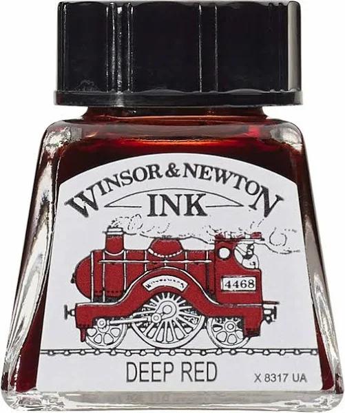 Winsor & Newton Drawing Ink 14ml Deep Red