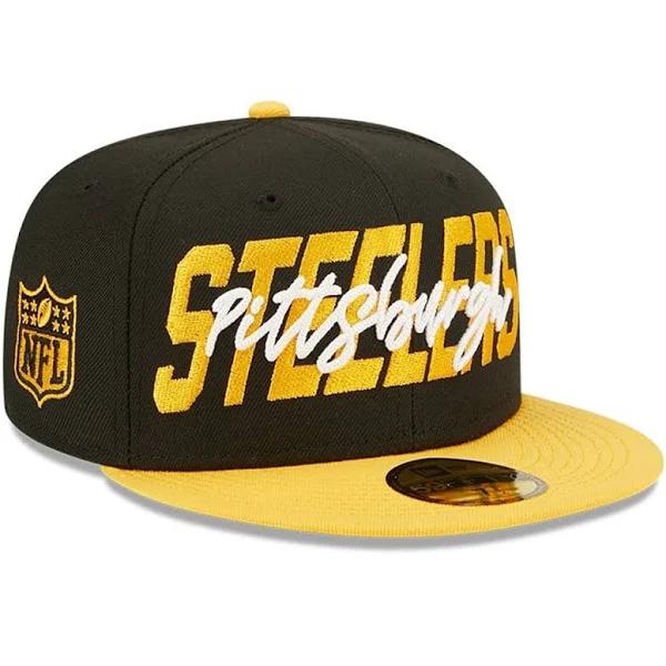 Pittsburgh Steelers New Era NFL 22 Draft 59FIFTY Fitted Hat - Black