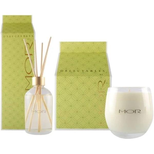 MOR Delectables Matcha Melt Candle and Reed Diffuser Set