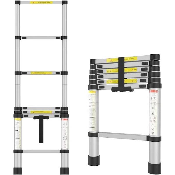 Advwin Portable Aluminum Telescoping Ladder Sliver, 3.2m