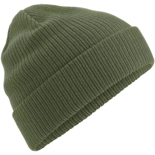 Beechfield Organic Cotton Beanie Olive Green One Size