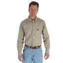 Wrangler Workwear 3w501 Twill Work Shirt - Forest Green, XXL