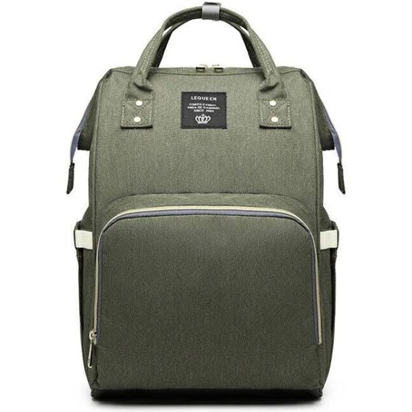 Luxury Multifunctional Baby Diaper Nappy Backpack Maternity Mummy Changing Bag - Army Green