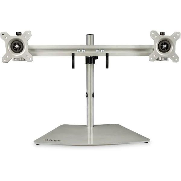 StarTech ARMDUOSS Dual-Monitor Stand - Horizontal - Silver