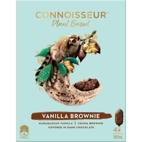 Connoisseur Plant Based Vanilla Brownie 4 Pack