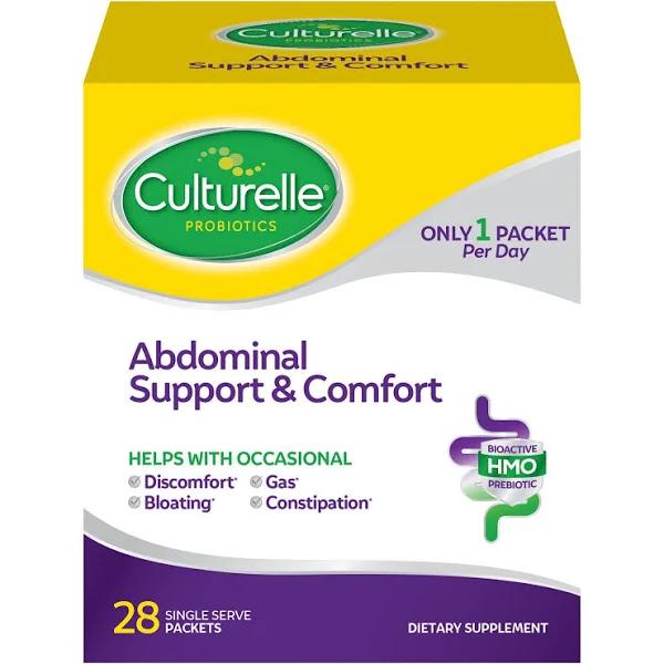 Culturelle, Probiotics, Abdominal Support & Comfort, 28 Single Serve Packets, 0.14 oz (4.035 g) Each