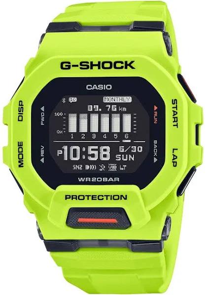 Casio G-Shock Watch G-Squad with Bluetooth GBD-200-9JF Men's Yellow