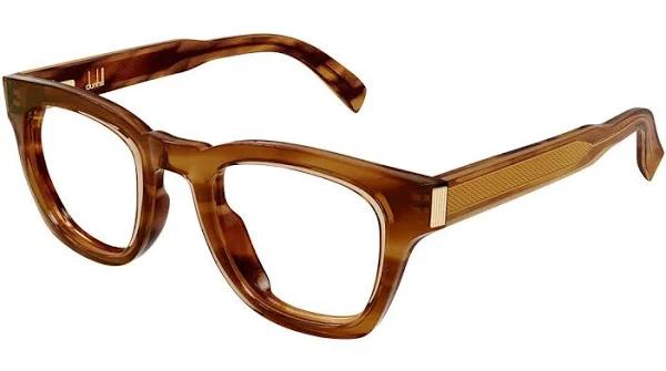 Dunhill DU0081O 003 Men's Glasses Tortoiseshell Size 48 - Private Health Rebate - Blue Light Block Available